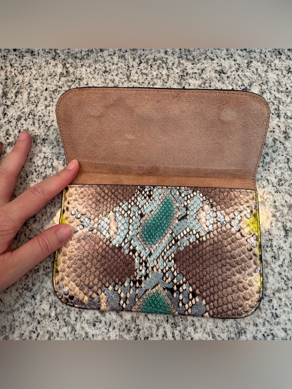 Kate Spade Snake Print Clutch Wallet - Picture 3 of 4